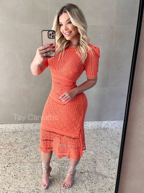 Vestido Renata Orange